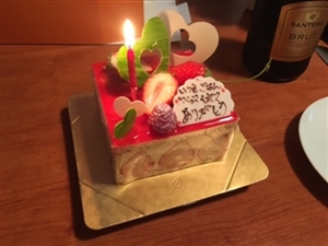 結婚記念のケーキ